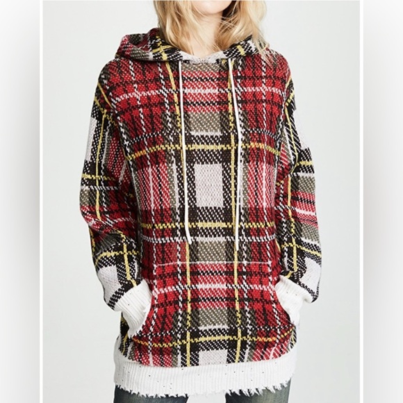 R13 Sweaters - NWT R13 Oversized Distressed Cashmere Tartan Sweater worn by Taylor Swift